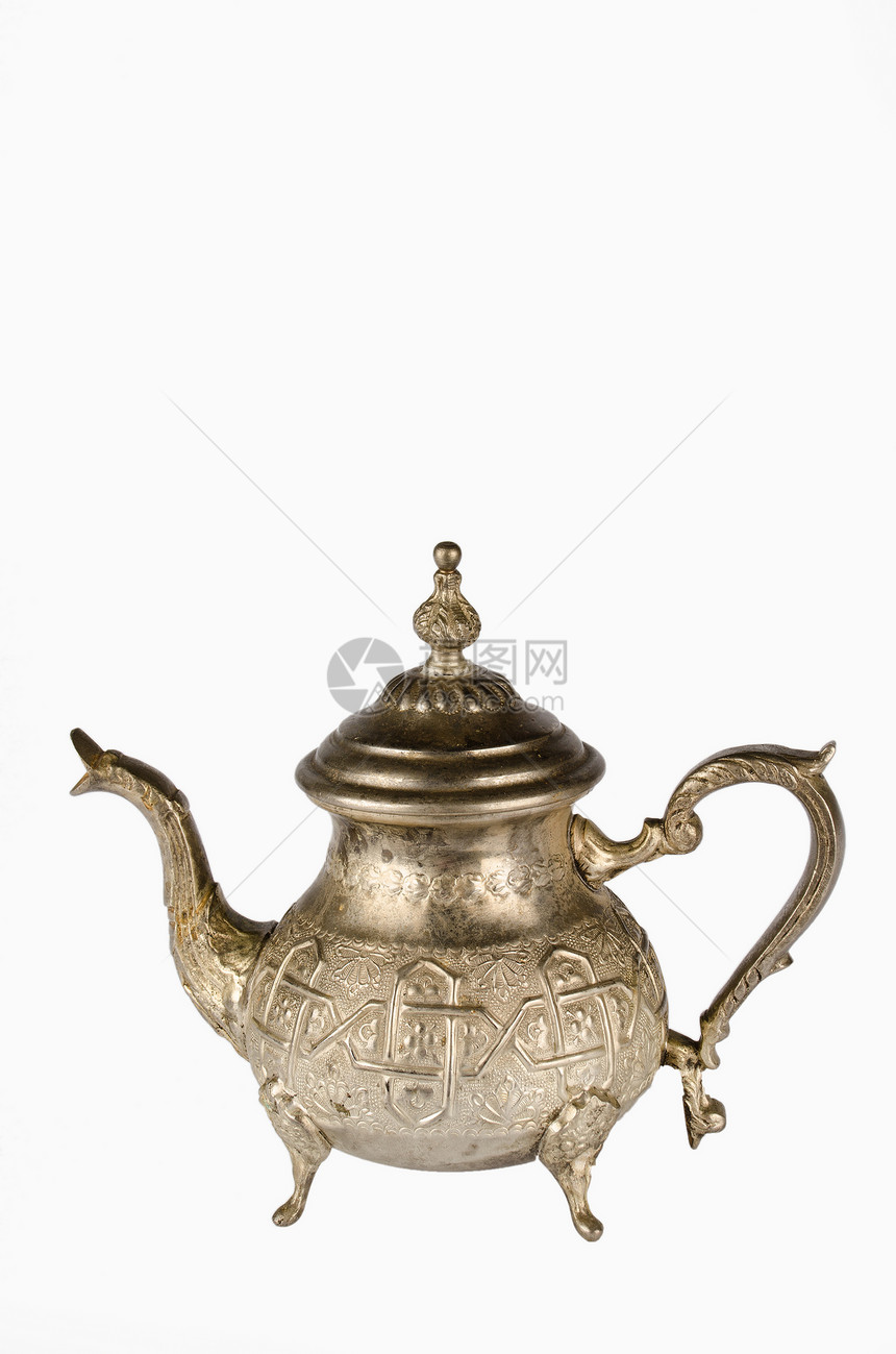 装饰茶壶古董黄铜投手金属用具图片