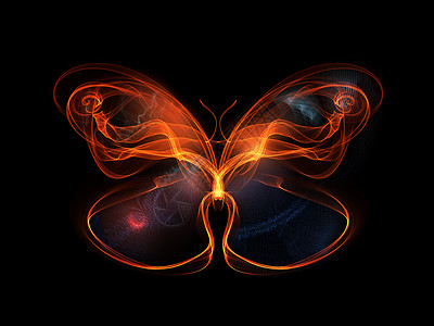 蝴蝶元素创造力数学昆虫黑色轻轨想像力翅膀背景图片