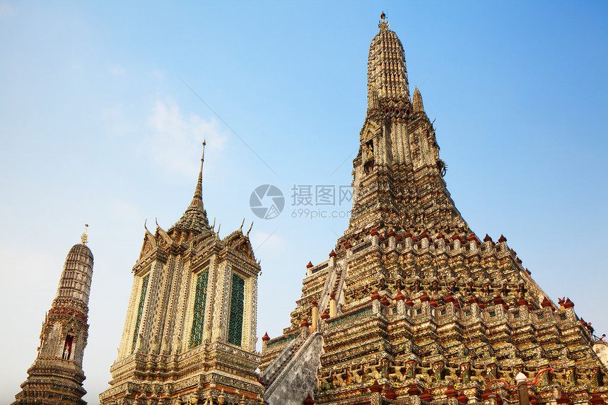 曼谷的Phra Prang社会城市国家文化建筑学历史地标历史性寺庙宗教图片