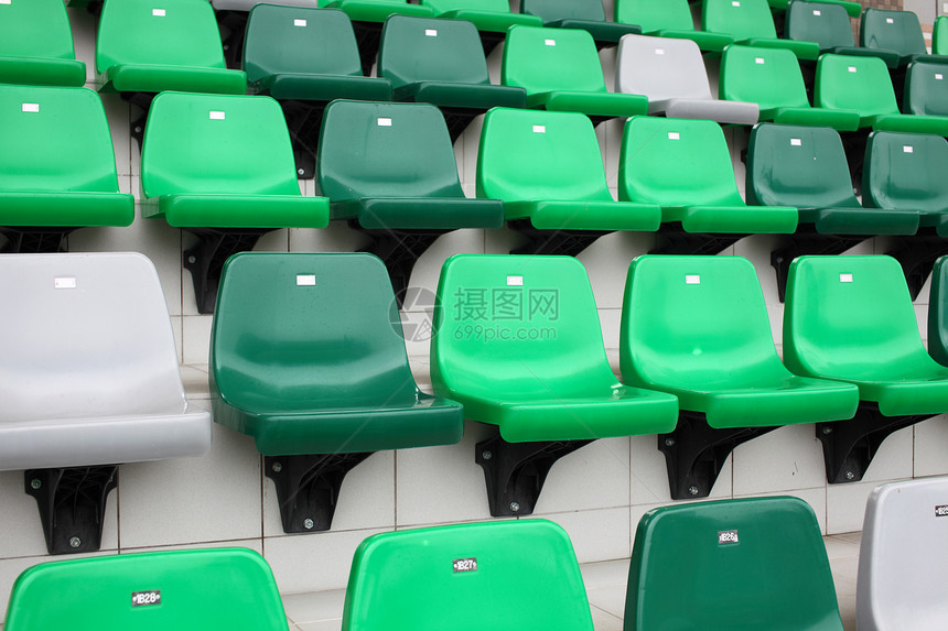 绿色的体育竞场席位图片