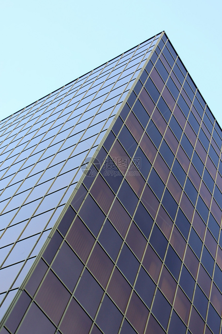 高级办公大楼办公室大厦天空城市建筑学蓝色棕色图片