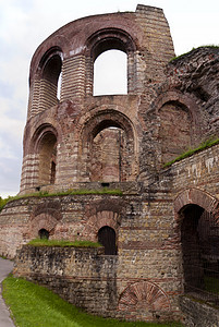 特里尔的凯瑟曼历史性建筑学纪念碑世界遗产文化废墟城市遗迹城墙石工背景图片