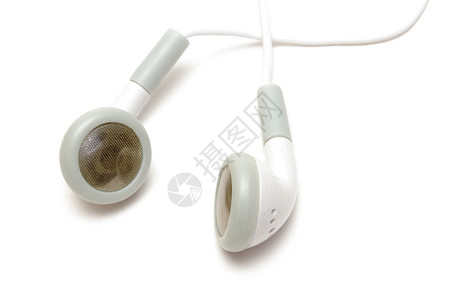 耳机插头插画白耳听器耳塞电话娱乐电缆插头耳朵音乐工具配饰耳机背景