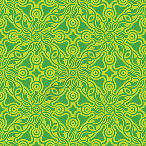 绿色无缝绿模式花纹墙纸花卉装饰品壁纸丝绸插图艺术背景图片