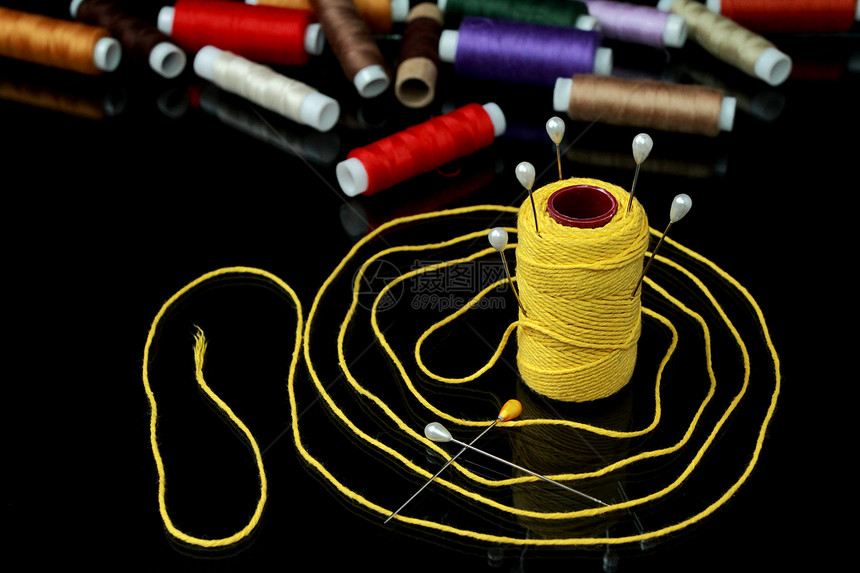 线纺织品美丽刺绣艺术工艺光谱团体细绳风格圆圈图片