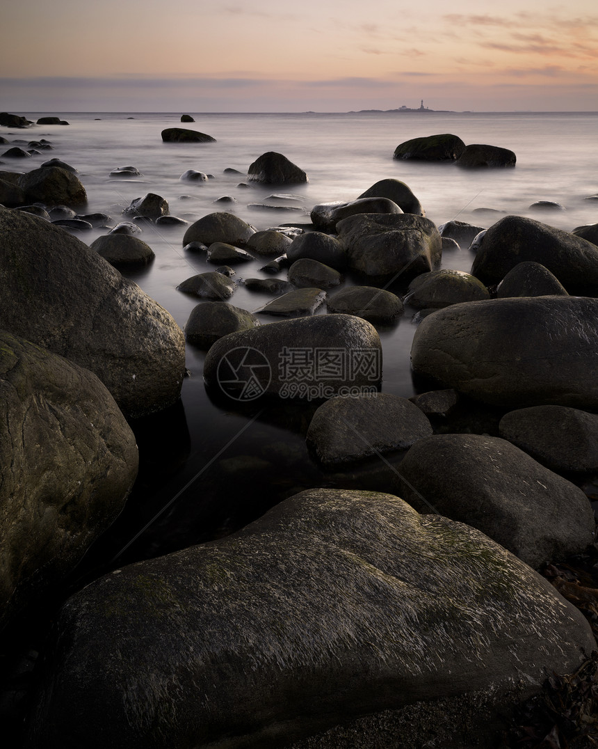 贝贝桑登景观海洋岩石海岸图片