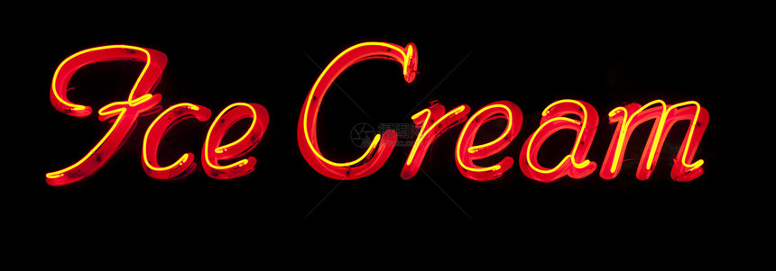 冰淇淋奶油月亮标志午餐荧光餐厅红色展示黑色食物甜点图片