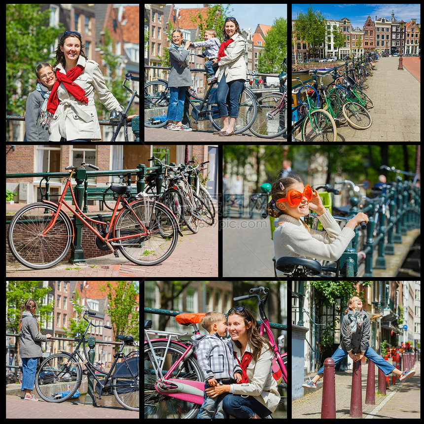 阿姆斯特丹的游客图片
