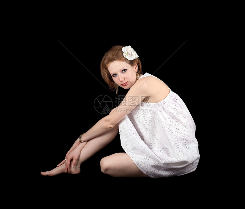 女童女孩赤脚金子发夹裙子化妆品黑色眼睛手表女士耳环图片