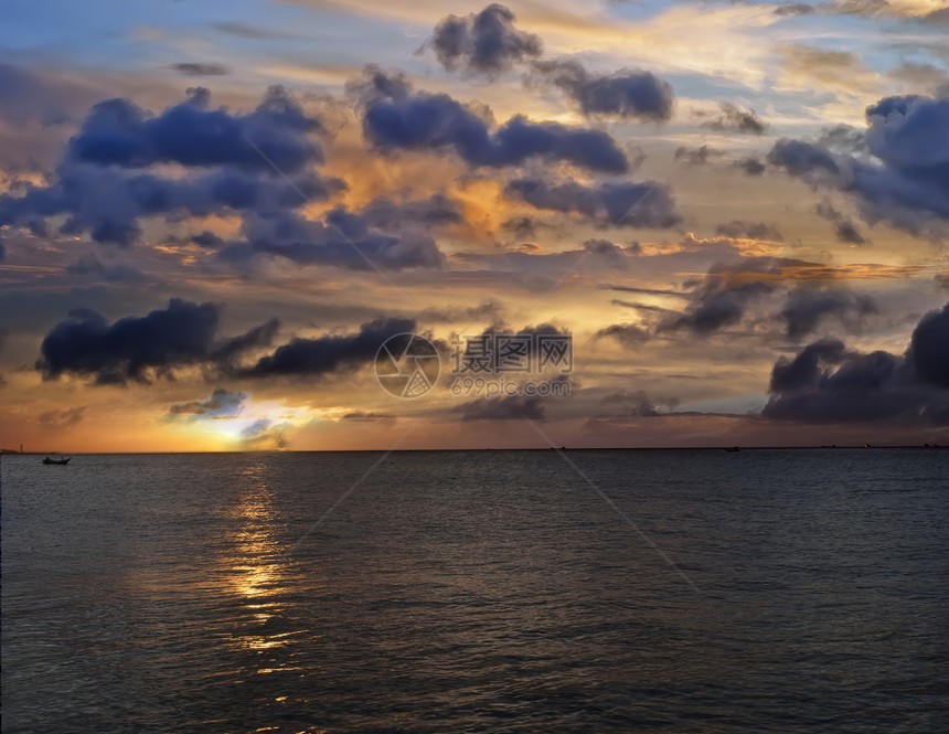 天日日落背景图片金子天空环保蓝色空气质量图片