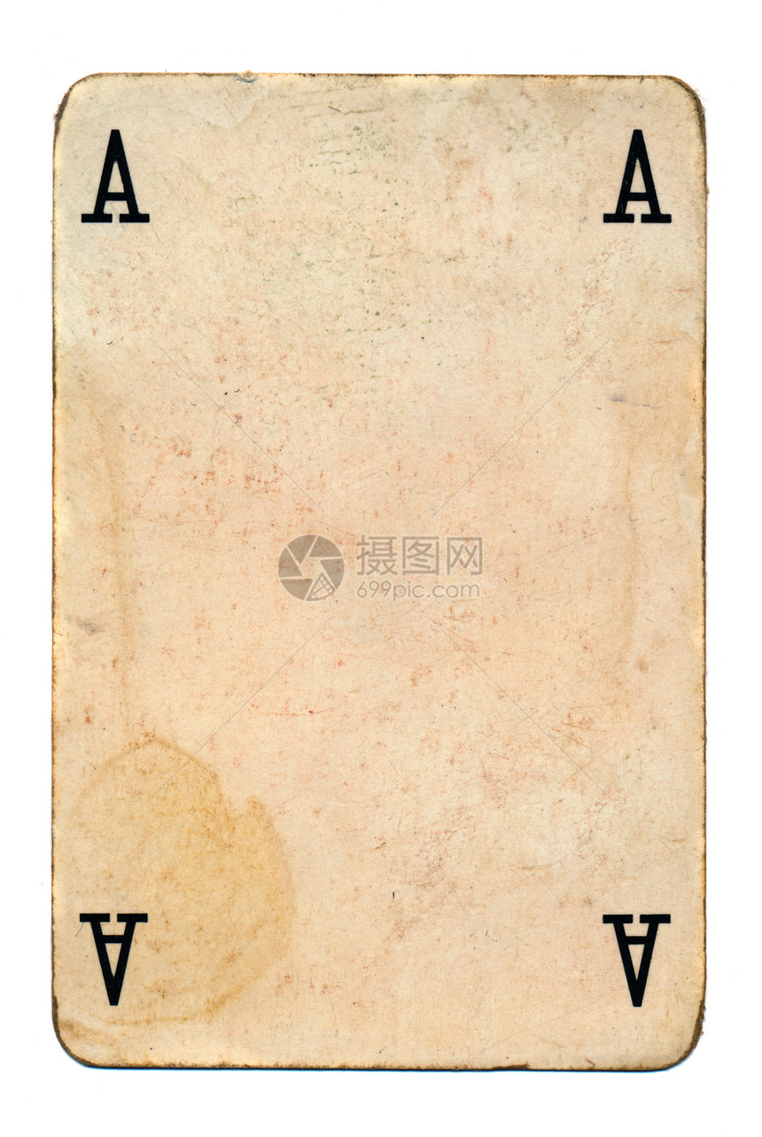 白纸牌上孤立的旧老鬼扑克牌古董高手纸牌纸板黑色图片