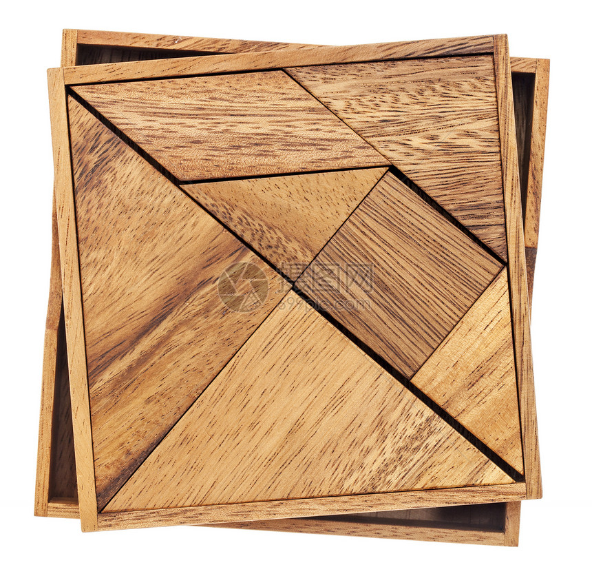 tangram  中文拼图游戏游戏粮食木头三角形白色正方形图片