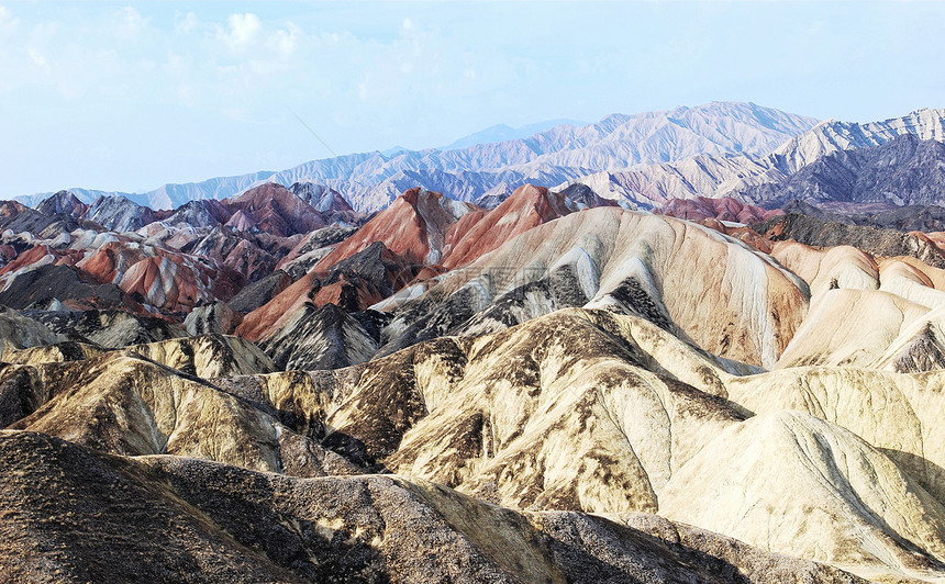 Daxia 地形风化岩石山脉旅游地理地质学图片