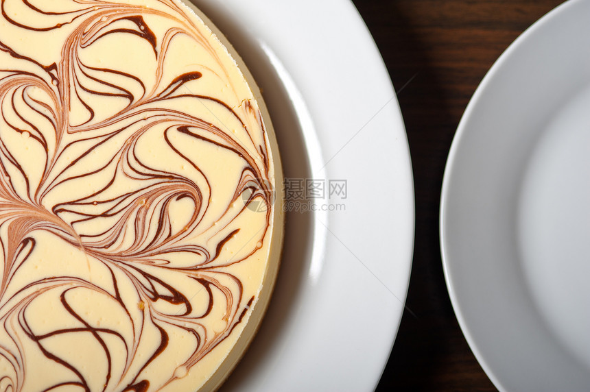 奶酪蛋糕美食脆皮奶油蛋糕盘子甜点宏观美味食物巧克力图片