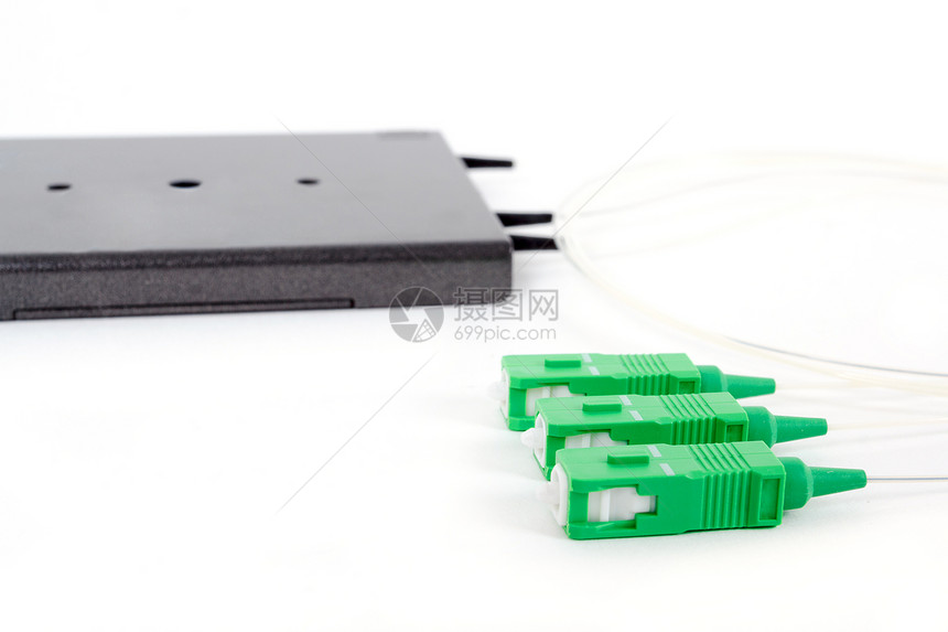 具有SC连接器的光纤复方体标准激光服务宽带硬件基础设施节点供应商电讯电脑图片
