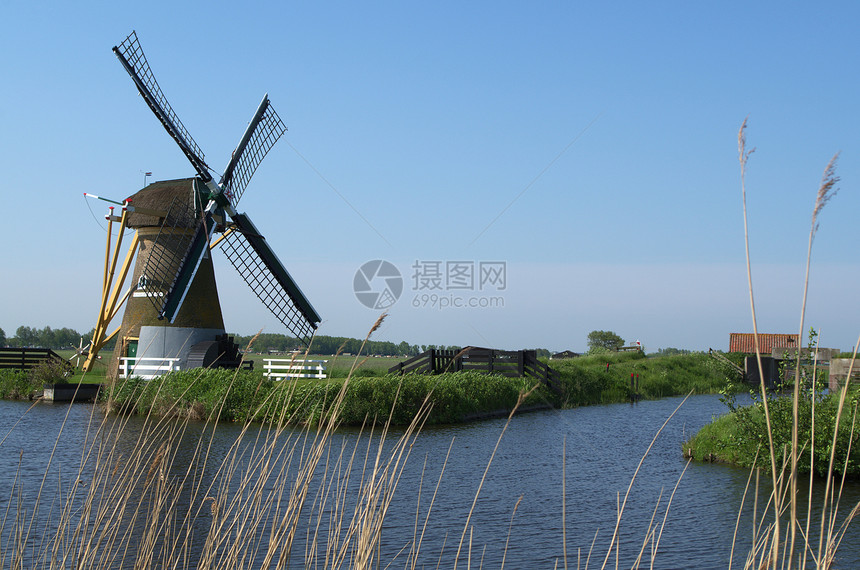荷兰沃胡特风车图片