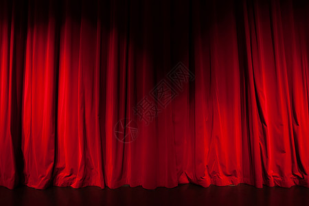 剧场的幕帘和聚光灯乐队展示歌剧窗帘织物喜剧演员戏剧观众礼堂背景图片