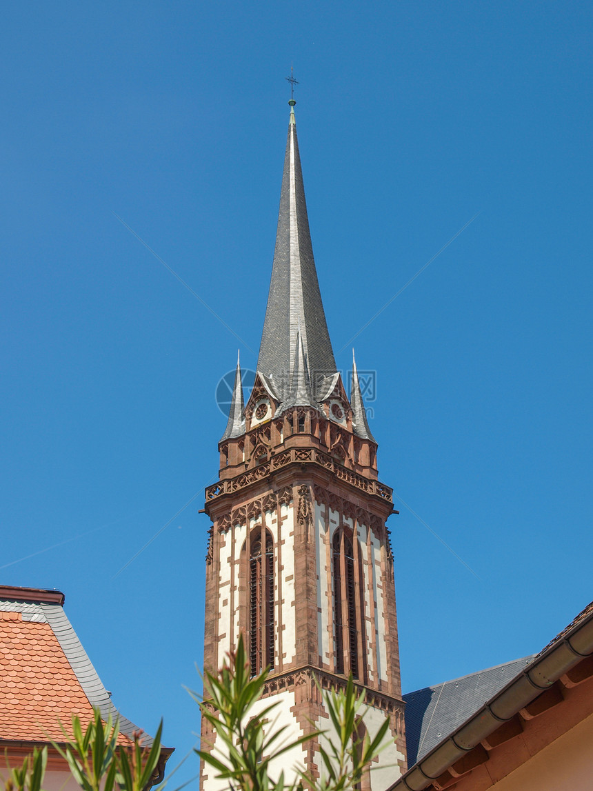 达姆施塔特的圣伊丽莎白教堂信仰宗教新作艺术主场建筑学风格教会大教堂联盟图片