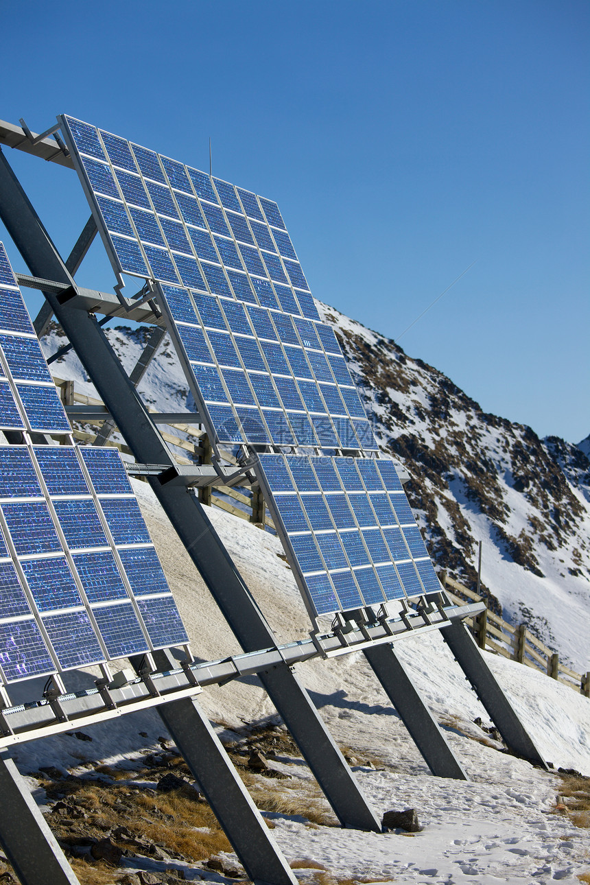 太阳能小组光电池力量晴天生产天空阳光生态技术环境来源图片