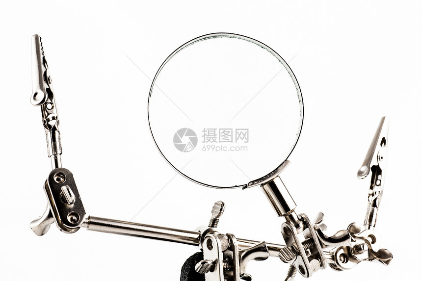 放大镜把手白色乐器工具尺寸光学镜片玻璃手表图片