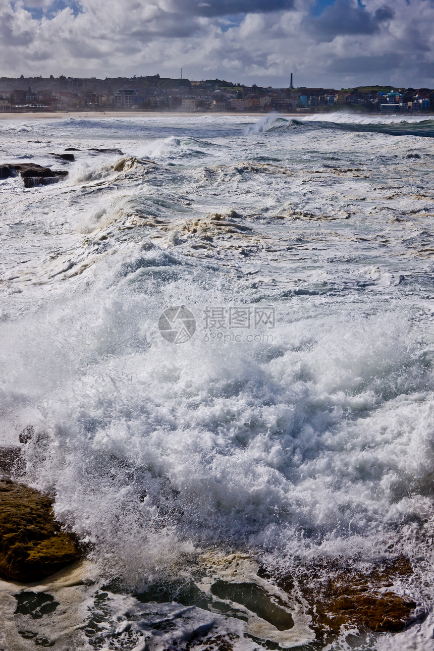 海 水石头全景沿海旅游海洋海岸线海岸岩石图片