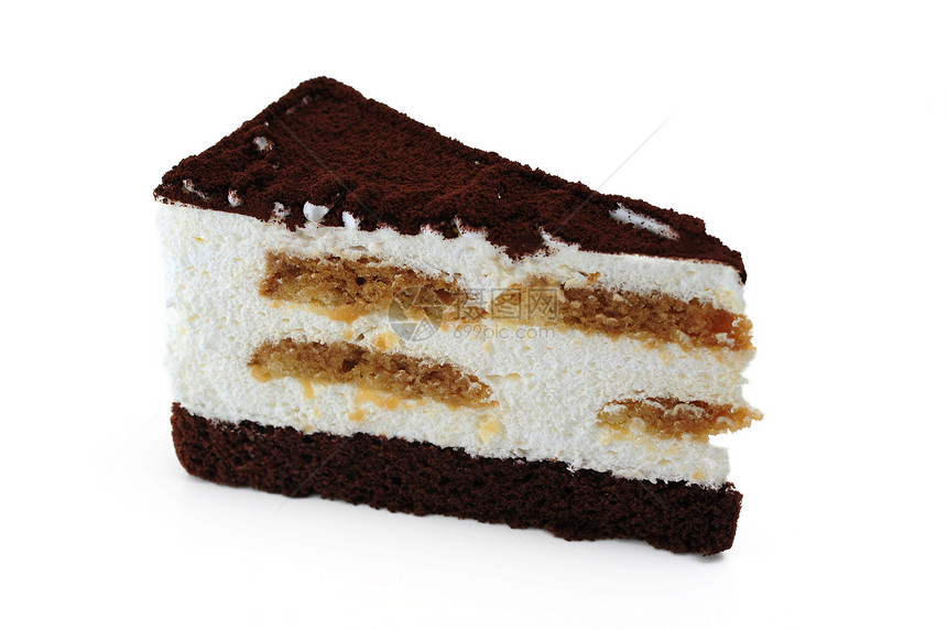 蒂拉米苏卡克斯食物美食蛋糕棕色白色甜食可可奶油甜点图片