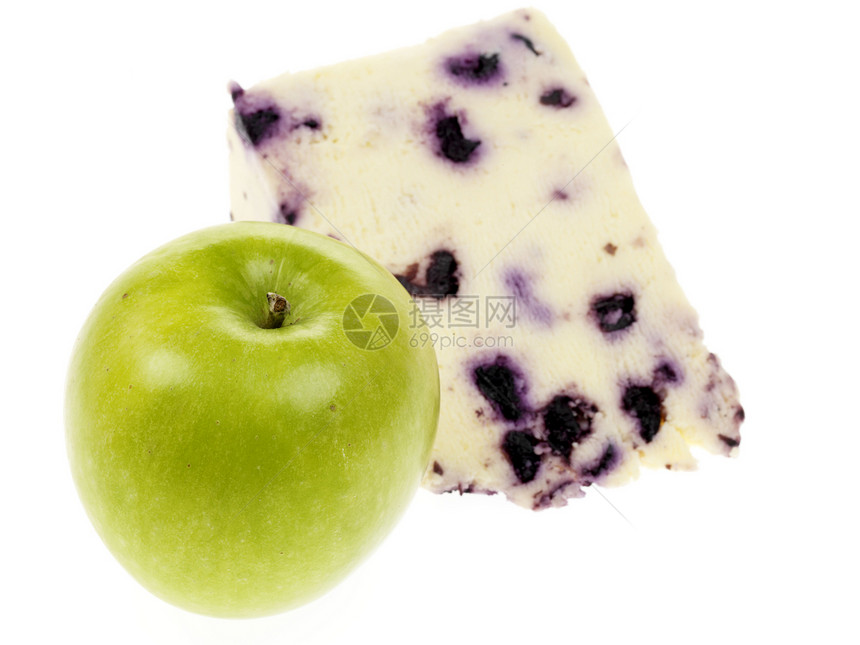 蓝莓白白Stilton奶酪和苹果图片