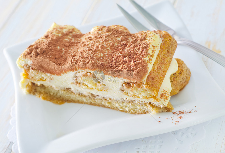 提拉米苏语Name奶油盘子可可糕点面包甜点牛奶咖啡巧克力食物图片