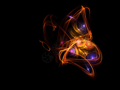 蝴蝶概念设计元素轻轨装饰品插图创造力昆虫火焰数学背景图片