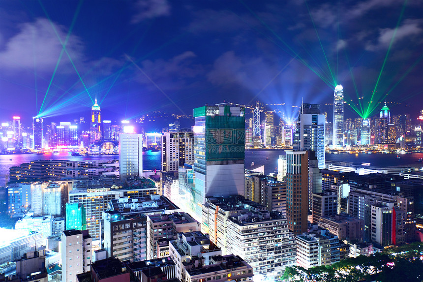 香港市中心楼群拥挤城市住房建筑晴天鸟瞰图建筑学天空交响曲房子住宅图片
