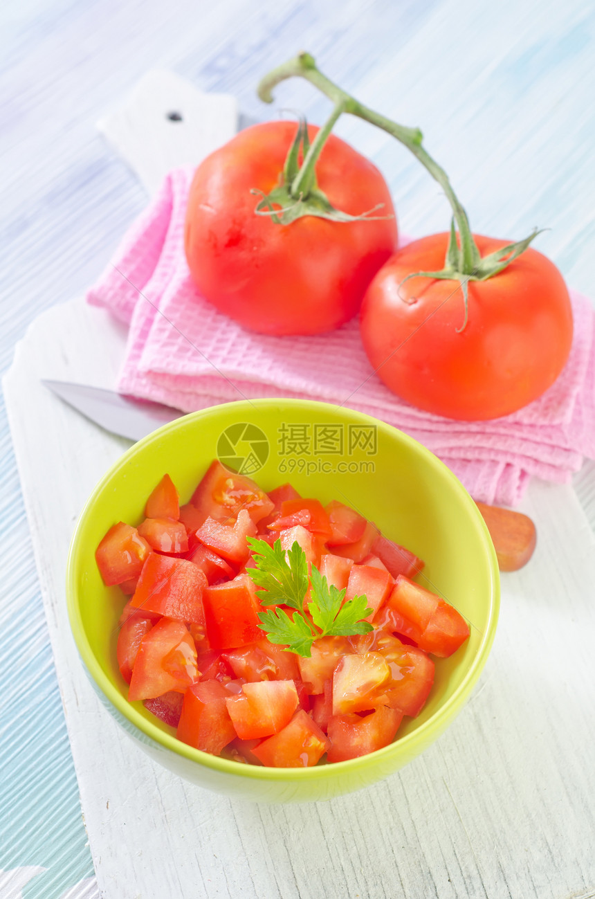 番茄沙拉香料素菜胡椒乡村维生素盘子厨房巾餐巾食物蔬菜图片