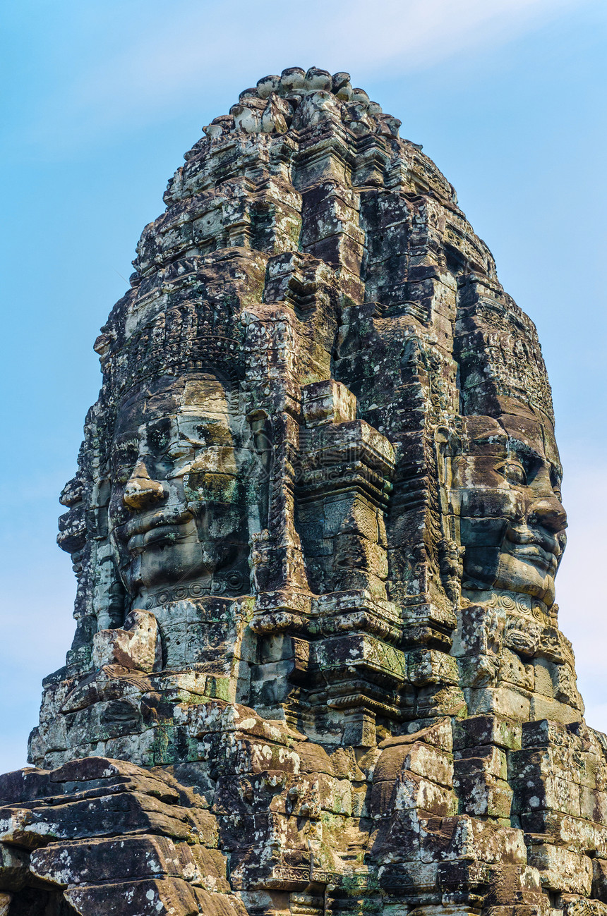 柬埔寨的安科尔瓦特Ankor wat建筑学高棉语热带旅游废墟考古学文化纪念碑雕刻历史图片