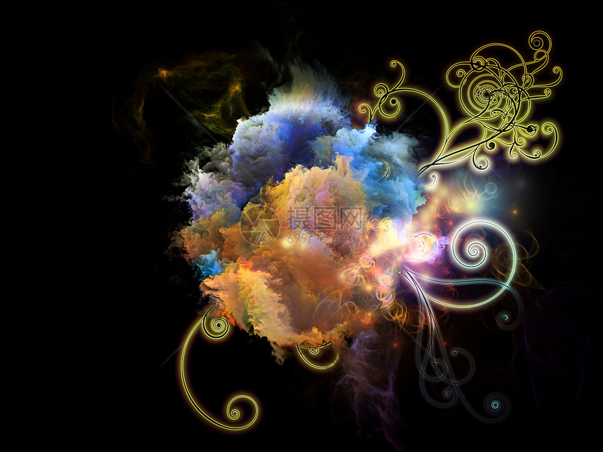 设计星云预报元素装饰品创造力螺旋幻觉魔法童话漩涡辉光想像力图片