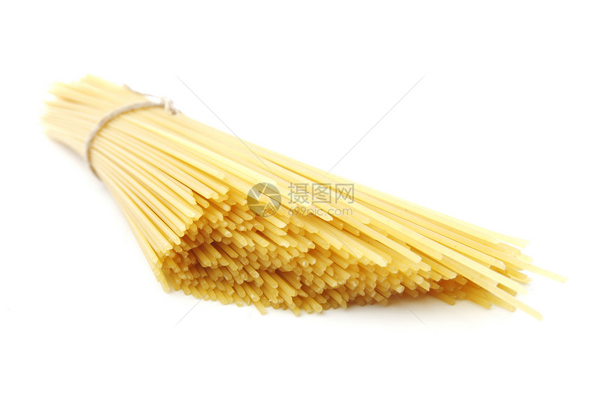 干意大利面烹饪黄色绳索食品美食白色食物营养糖类面条图片