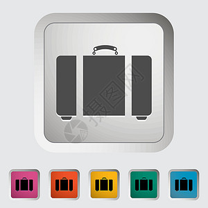 软件包标签案件行李航程插图游客巡航卡通片假期旅游背景图片