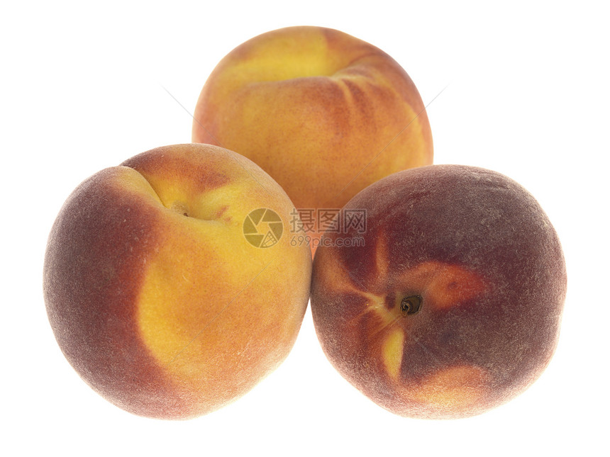 新鲜桃子甜点采摘水果石头小吃白色食物图片