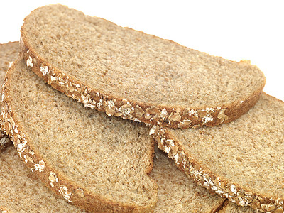 切碎的棕色面包食物白色灯笼裤背景图片