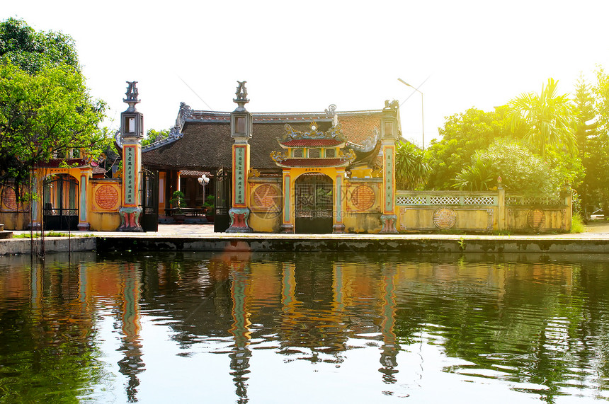 越南农村寺庙乡村雕像宝塔遗产教会纪念碑教堂雕塑上帝宗教图片