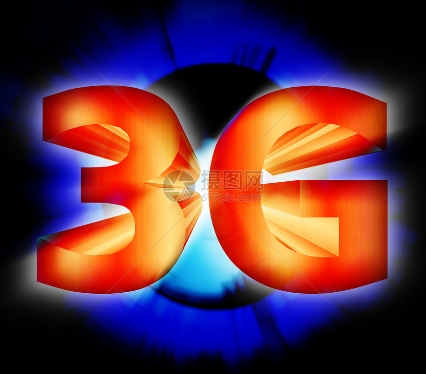 3G 网络符号全球互联网展示通讯器光谱通信电脑系统彩信频率图片