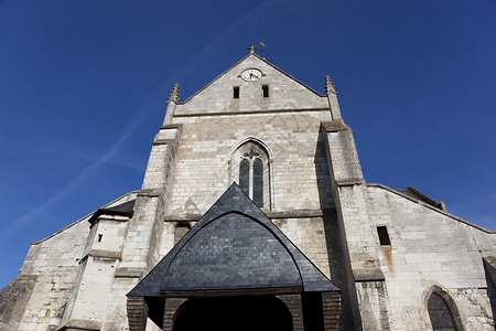 法国上诺曼底Les Andelys教堂高清图片