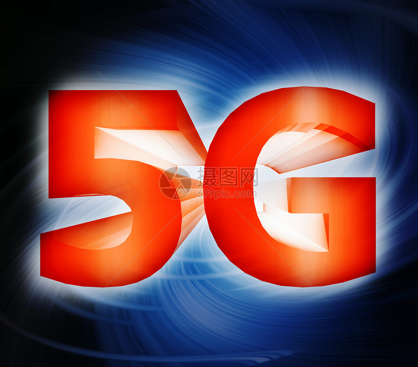 5G 网络符号移动消息橙子全球彩信电脑光谱通讯器技术监视器图片
