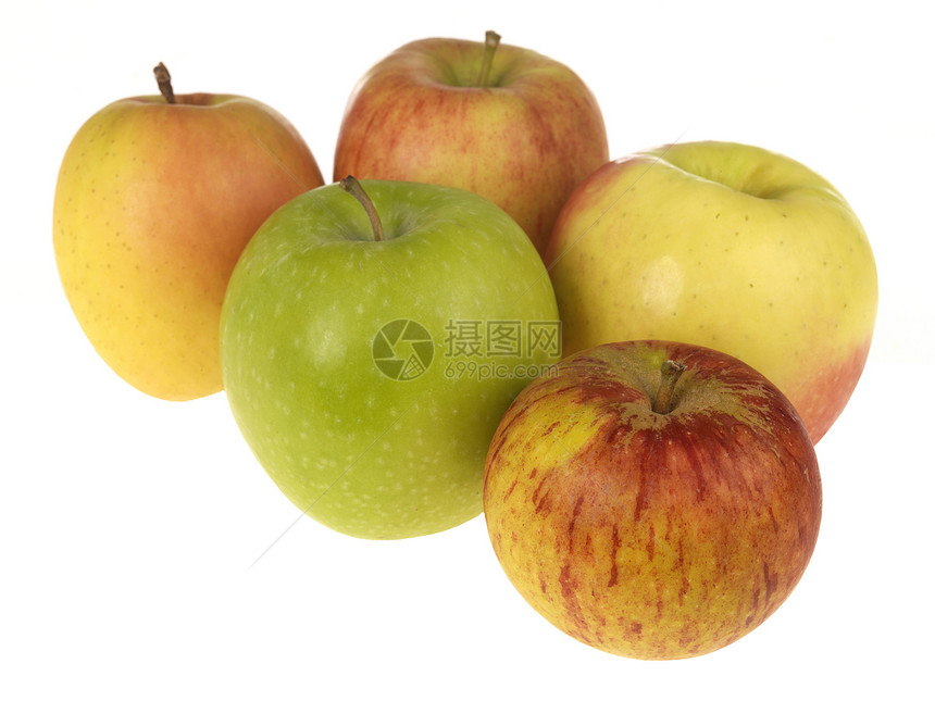 新鲜苹果奶奶工作室生产节日小吃白色水果诱惑食物采摘图片