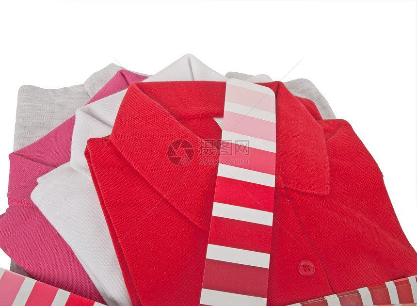 波罗T衬衫创造力打印图表白色服务光谱指导调色板纺织品设计师图片