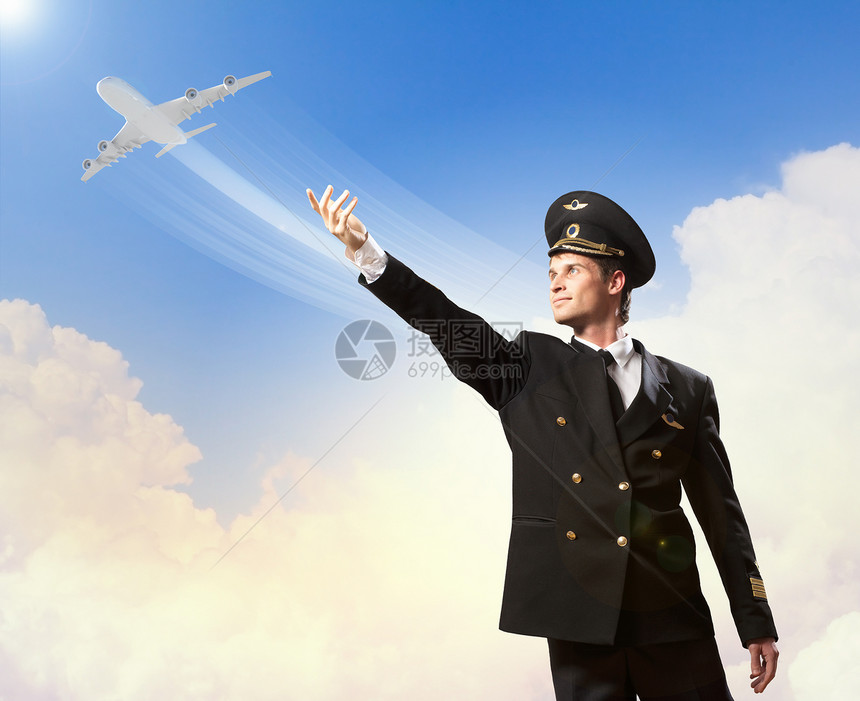 试点触摸空气图像蓝色成人旅行工作自由重力游客天空力量男人图片