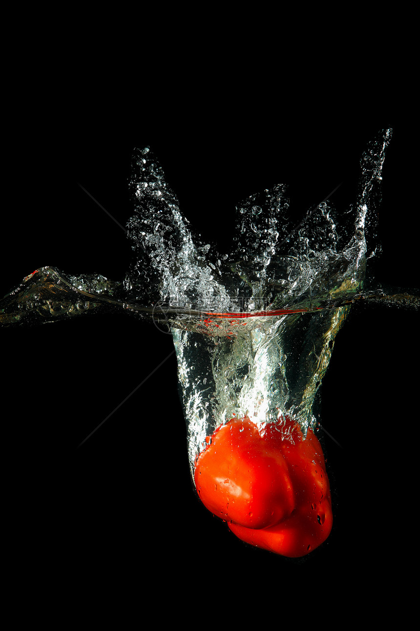 甜甜红胡椒食物生长花园食欲农场农业沙拉营养水果植物图片