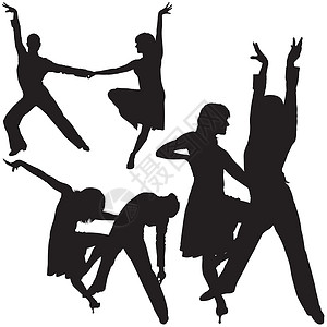 佛朗明哥拉丁美洲舞蹈活动舞者热情背光夫妻气质女士女孩姿势插图曼波设计图片