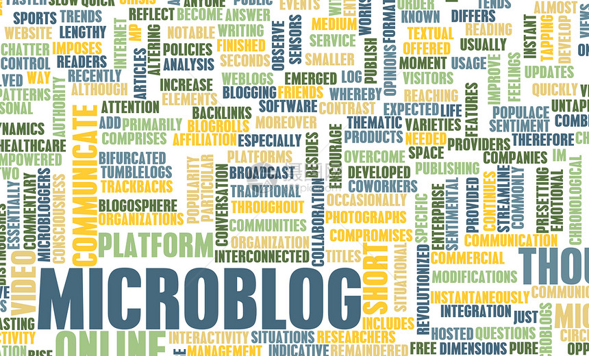 微博客博客工具概念技术学习居住互联网博主作者服务图片