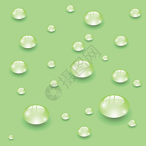 水滴生态雨滴白色反射液体环境插图气泡宏观背景图片