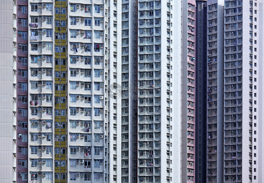 香港的公寓楼大楼高楼窗户住宅建筑城市建筑学住房财产摩天大楼图片