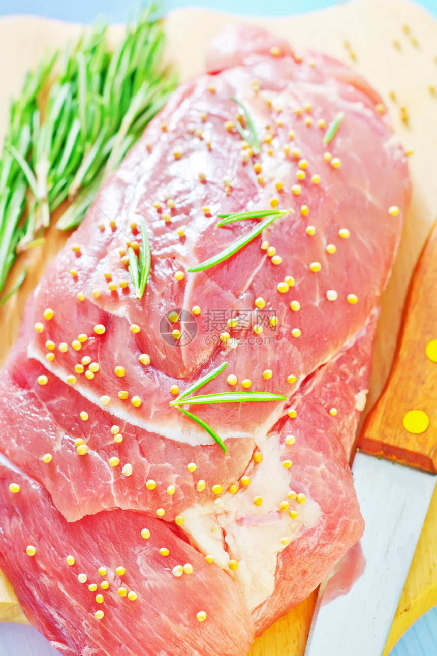 原肉牛扒烧烤调味品羊肉木板厨房美食木头杂货店饮食图片